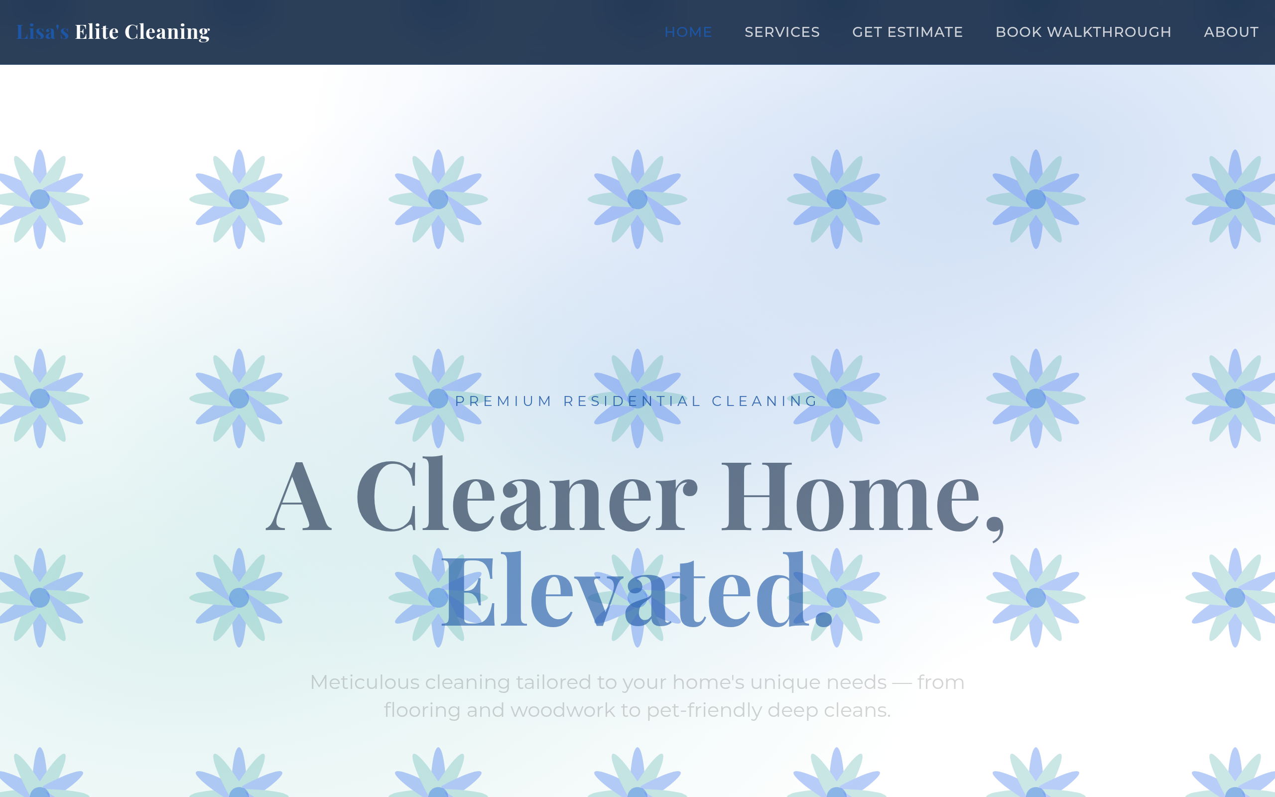 Cleaning service website